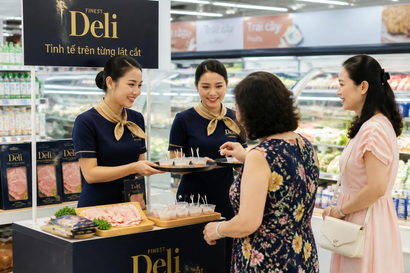 PG của First Choice Services triển khai sampling tại siêu thị